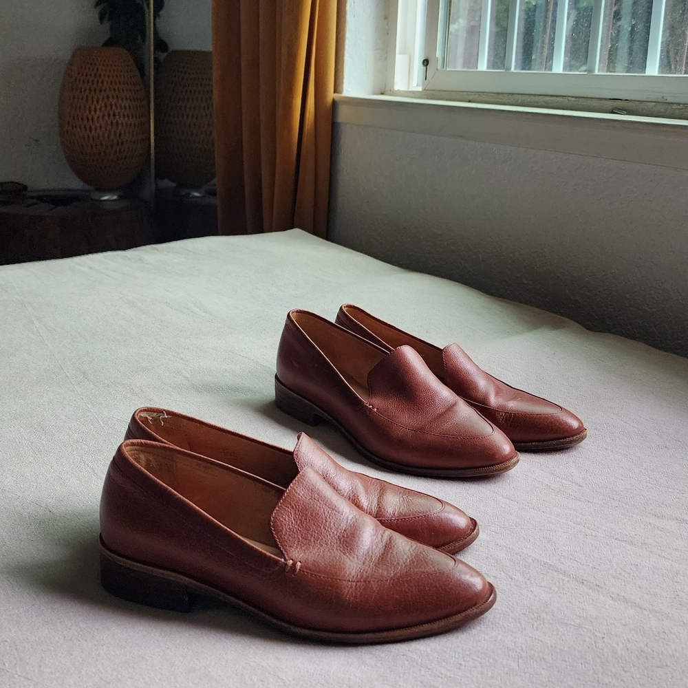Madewell Frances Loafer Burnished Mahogany Leather
